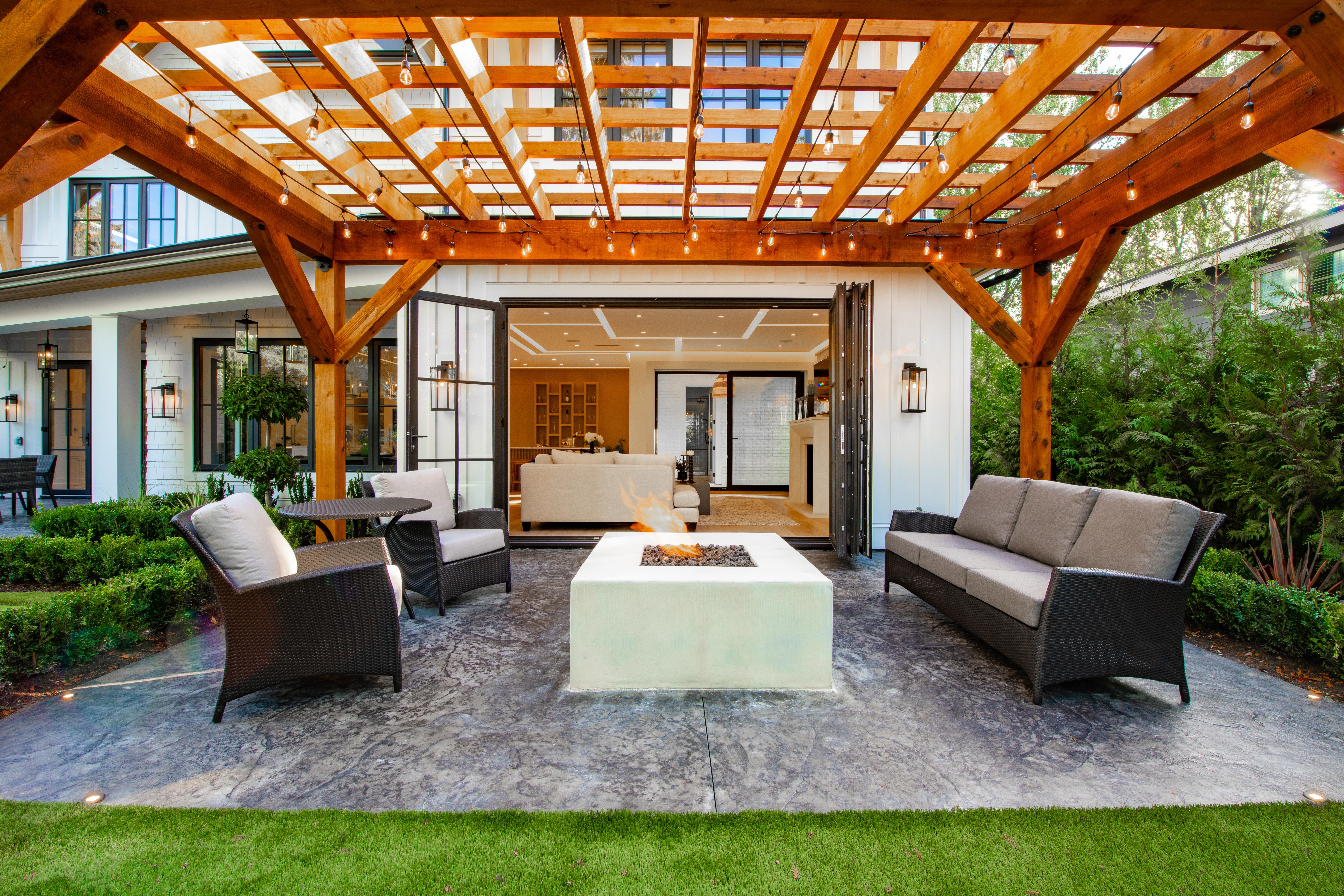 Concrete patio installation in Buffalo