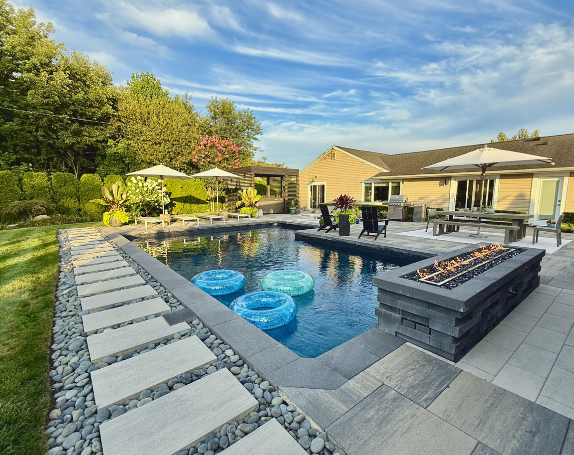 Pool Deck concrete installation in Buffalo